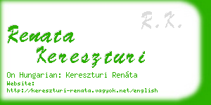 renata kereszturi business card